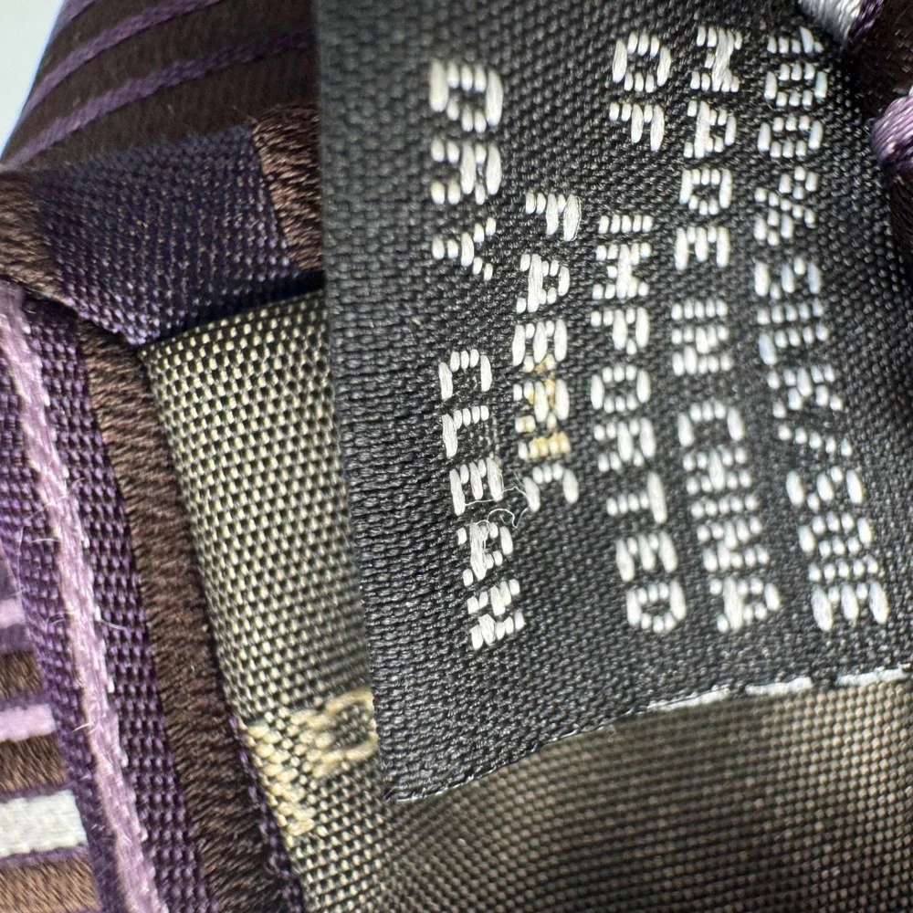 Calvin Klein Necktie Mens Purple Striped Silk Professional Business Accessory